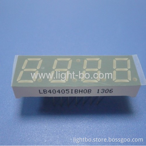 4 Digit 0.40 Inches Ultra Bright Blue Common Anode Led Clock Display 